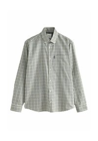 EASY IRON BUTTON DOWN OXFORD - Camisa - neutral brown/navy gingham check