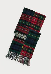 PATCHWORK PLAID WOOL-BLEND SCARF - Bufanda - red/multi-coloured