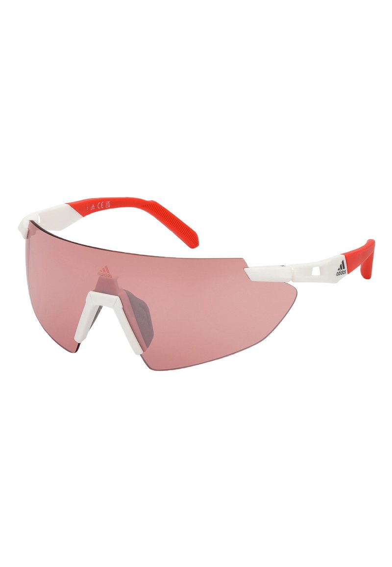 adidas Performance Ochelari de soare - bianco marrone chiaro specchiato