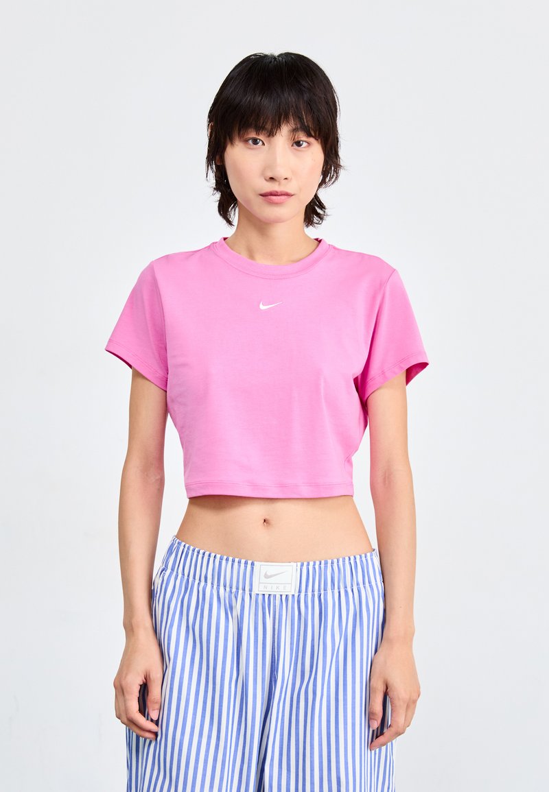 Nike Sportswear - CROP - Osnovna majica kratkih rukava - playful pink/sail, Povećaj
