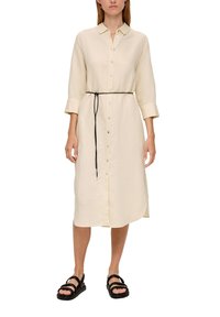 s.Oliver BLACK LABEL Blusenkleid - hellgelb