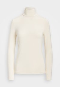 STRETCH JERSEY ROLL NECK - Long sleeved top - mascarpone cream