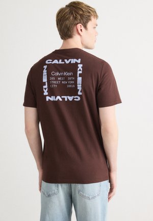 30S BOX GRAPHIC  - Camiseta estampada - rich brown