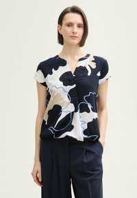 TOM TAILOR - Nyomott mintás póló - big floral shapes design Miniatűr kép 1