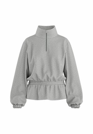HYPEDROP, SWEATSHIRT HDILSE LS HIGH-COLLAR - Sweatshirt - light grey melange