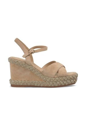Sandalen met hoge hak - marrón claro