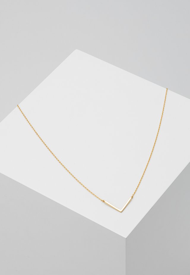 CLEAN V NECKLACE - Smykke - pale gold-coloured