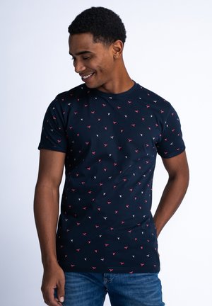 Petrol Industries Print T-shirt - navy blue