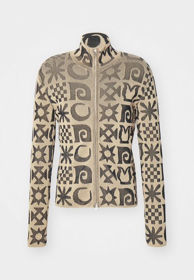 Nanushka TOMOO - Cardigan - creme/black totem