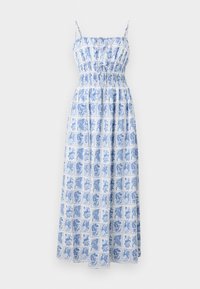 Smocked Tie-Front Maxi Dress - Robe de jour - multi coloured