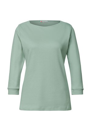 Street One, 3/4-ARM SHIRT MIT U-BOOT-AUSSCHNITT - T-shirt à manches longues - eucalyptus green