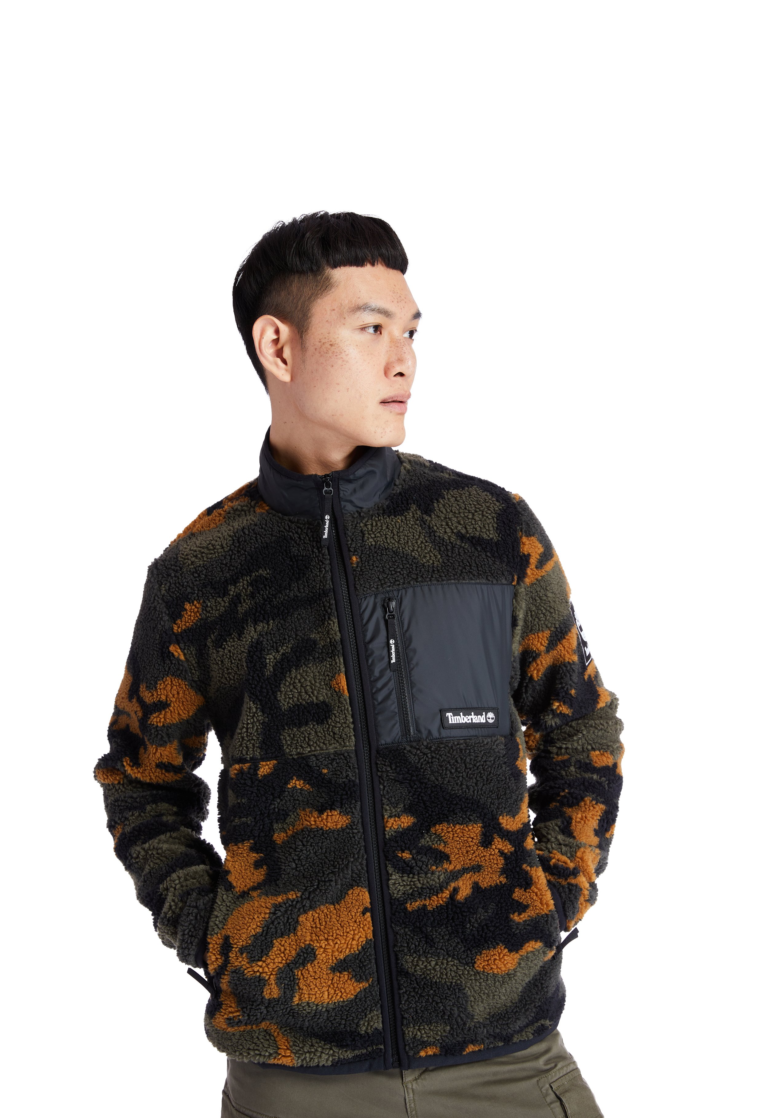 north face camo sherpa