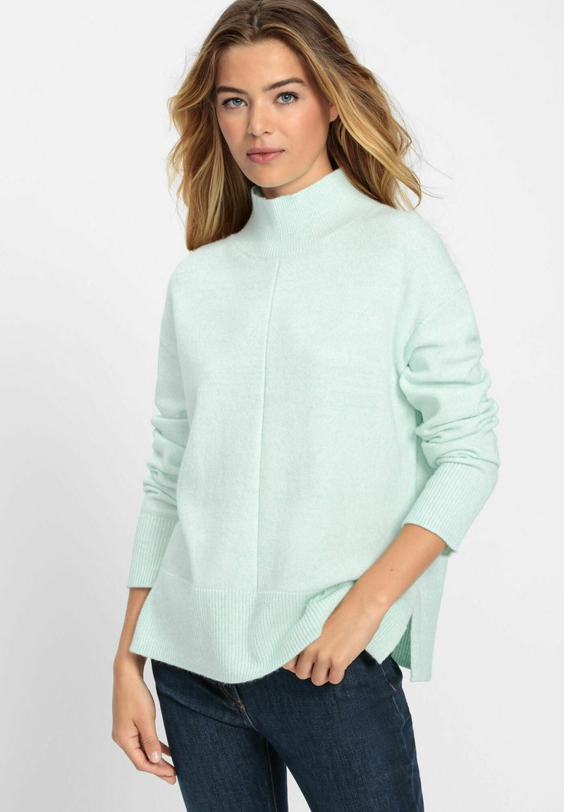 Olsen LANGEN ÄRMELN - Strickpullover - hellgrün