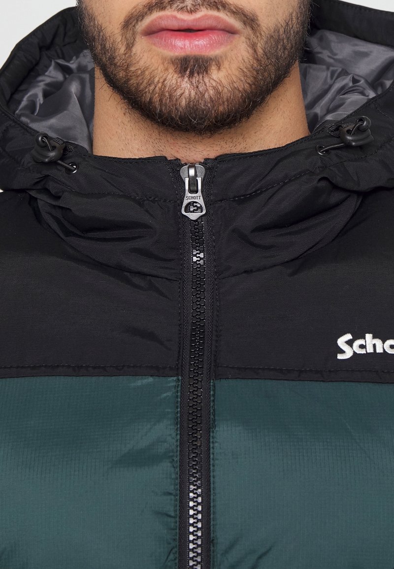 Veste Zippée Schott Pour Homme - Taille M, Couleur Grise - Coupe-vent Légère, Occasion Très Bon état