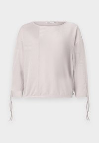 STRUCTURED STRIPE - Pikkade varrukatega topp - dusty rose/white