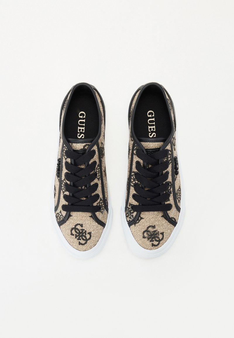 GUESS Giala Sneakers Donna In Pelle - Scarpe Con Lacci Nere