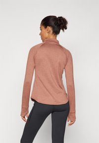 New Balance ATHLETICS GRID 1/2 ZIP - Hosszú ujjú felső - sparrow heather
