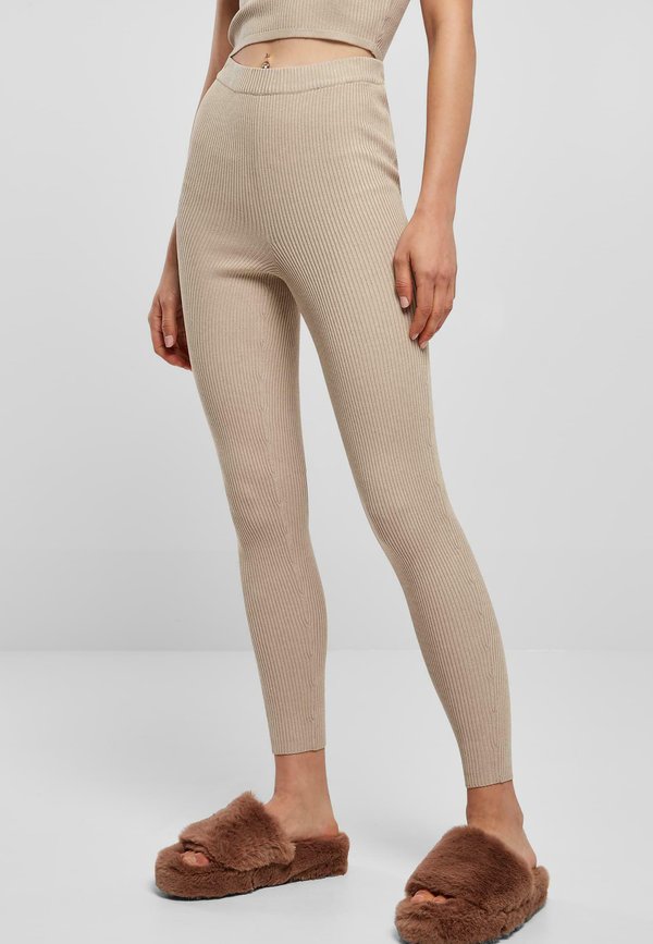 RIB KNIT - Leggings - Hosen - lighttaupe