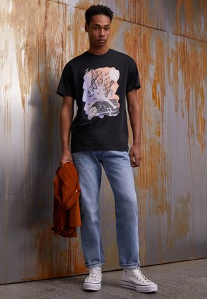 CREW - Triko s potiskem - black/white