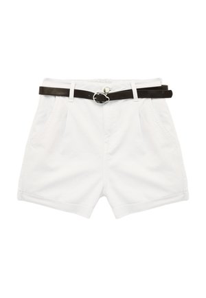 Koton, BELTED MINI SHORTS . - Shorts - white