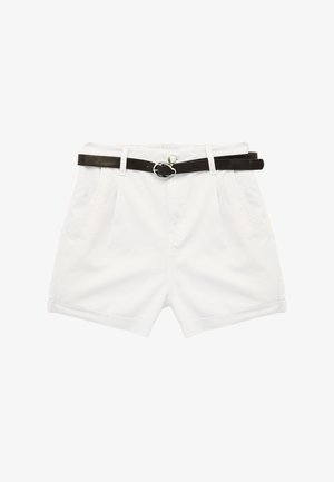 Koton, BELTED MINI SHORTS . - Shorts - white