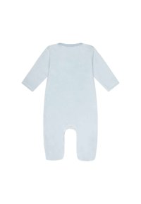 Sanetta STEIFF STRAMPLER BÄR LOGO DRUCKKNÖPFE - Pijama de bebé - hellblau