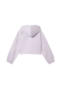 TOM TAILOR CROPPED - Majica s kapuljačom i patentnim zatvaračem - cool lilac