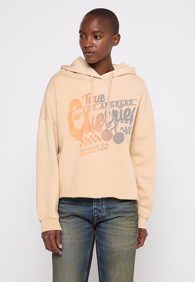 True Religion Hoodie abrikoos