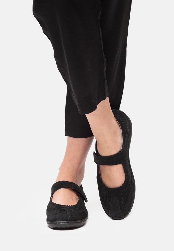 Riemchenballerina - schwarz