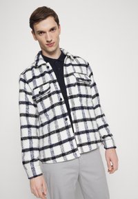 Casual Friday JUKES CHECKED SHACKET - Overgangsjakke - navy blazer