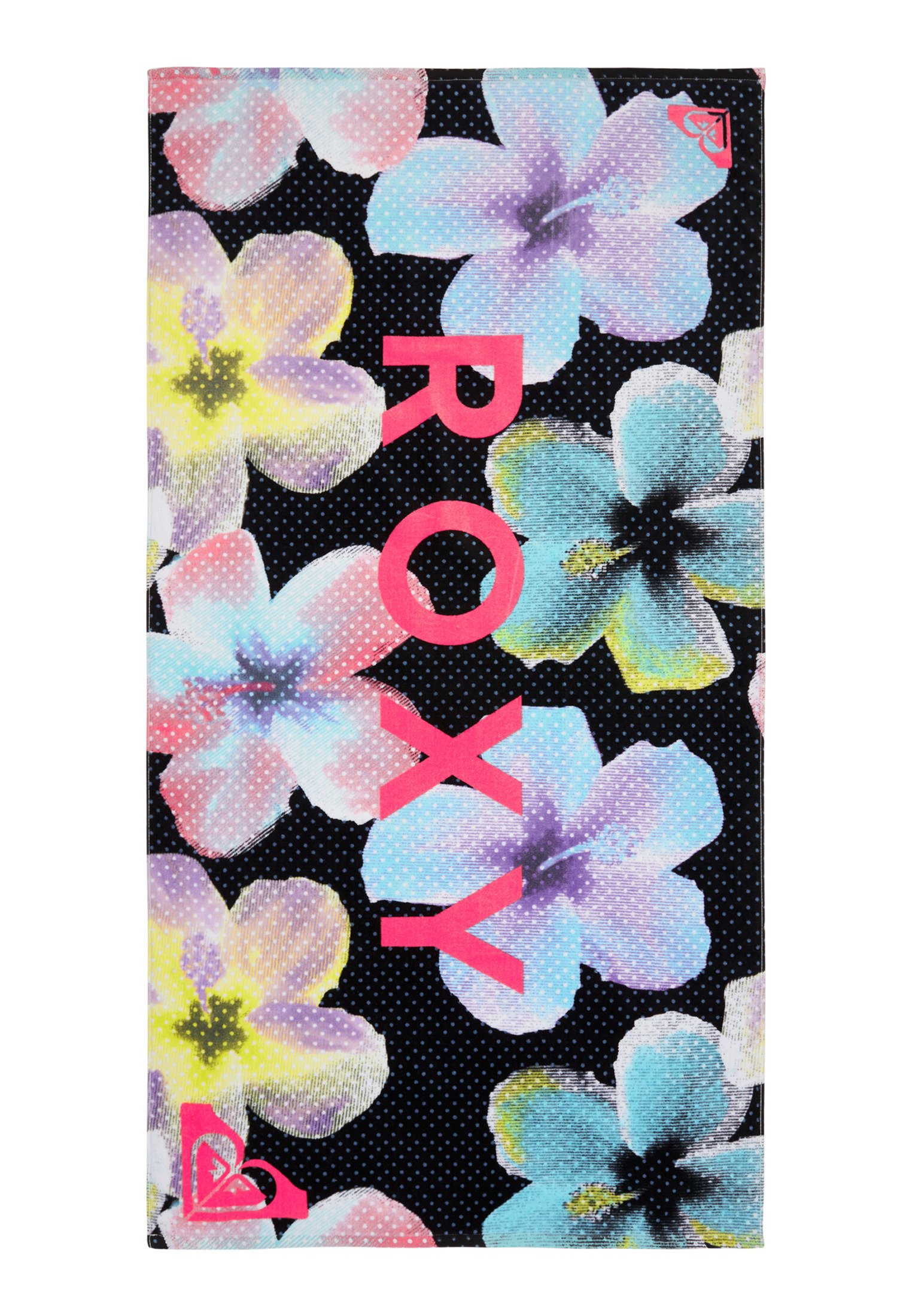 Serviette De Plage Roxy Into The Sun - Mousse Vert/crème, Motif Floral, OS