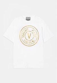 Apdrukāts T-krekls - white/gold-coloured