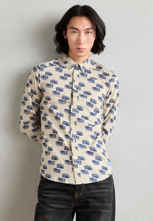 SLIM FIT ALL OVER PRINTED SHIRT - Skjorta - taupe