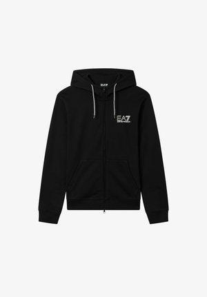 EA7 Emporio Armani, FELPA VAR.UC001 - Mikina na zip - black
