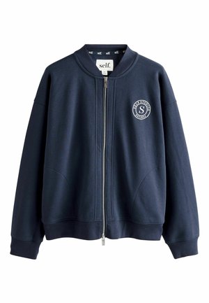 REGULAR FIT  - Sweater met rits - navy