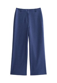 TAILORED PINSTRIPE WIDE LEG TROUSERS - Kostymbyxor - blue pattern