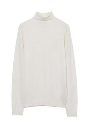 Maglione a collo alto in morbido tessuto a maglia. Presenta maniche lunghe, una vestibilità rilassata e dettagli a coste sul colletto e sull'orlo.