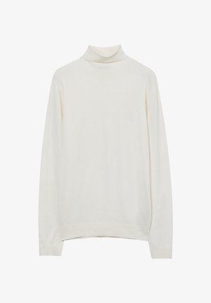 Maglione a collo alto in morbido tessuto a maglia. Presenta maniche lunghe, una vestibilità rilassata e dettagli a coste sul colletto e sull'orlo.