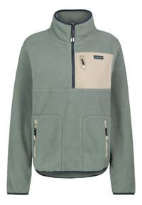 MIT STEHKRAGEN - Fleecepullover - middle green