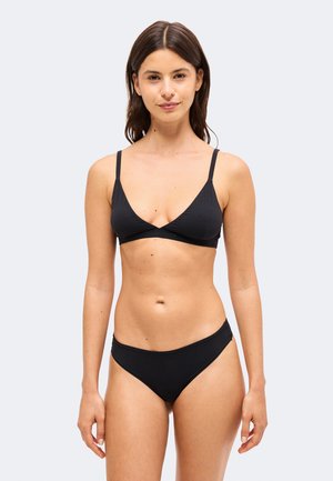 L/AB c/o Off-White, HORIZONTAL COMFORT SEAM THIN STRAP TRIANGLE BRA - Триъгълен сутиен - black