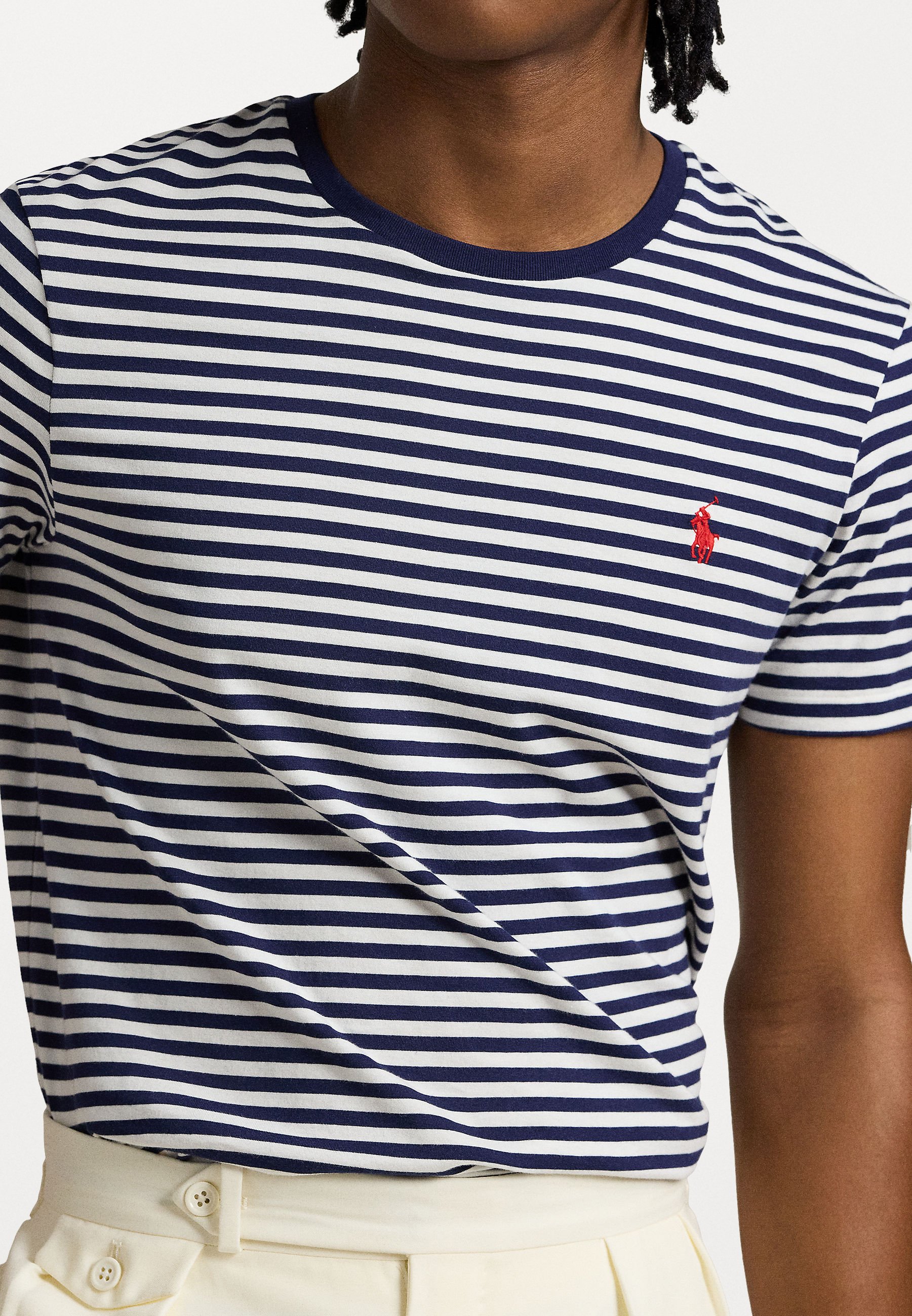 Polo Ralph Lauren CUSTOM SLIM FIT STRIPED JERSEY T-SHIRT