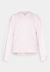 ESSENTIALS LINEAR FULL ZIP HOODIE - Lukuga pusa - clear pink/white