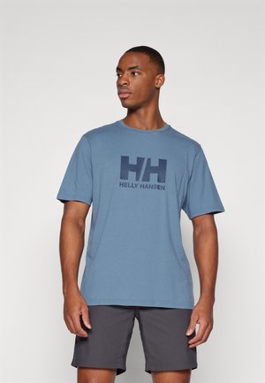 LOGO - Potiskana majica - washed navy