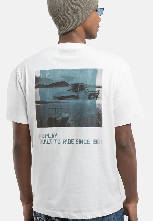 T-Shirt print - blanco