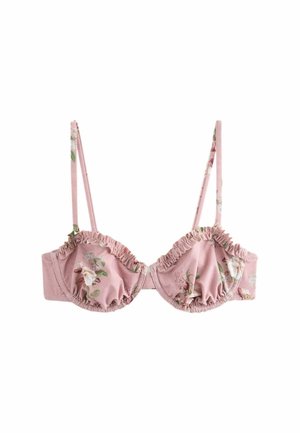 REGULAR FIT - Bikini-Top - mauve lilac floral