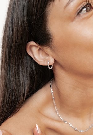 Hey Happiness, MEDIUM BEADED HOOP - Pendientes - metal