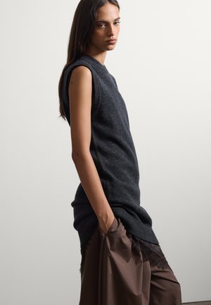 Stefanel, DRESS. - Strickkleid - dark grey