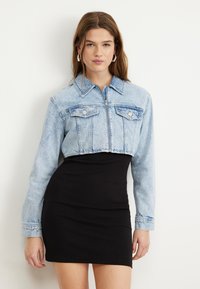 Tommy Jeans - CROP ZIPPER JACKET  - Jeansjacka - denim light Miniatyrbild 1