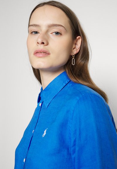 Polo Ralph Lauren CLASSIC FIT LINEN SHIRT - Užsagstoma palaidinė - royal blue