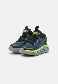 Skechers TECH-GRIP - Visoke tenisice - royal/black/lime/orange